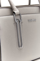 Women's Gray Faux Leather Handbag | Derimod Women's Gray Faux Leather Handbag | Derimod