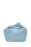 Women's Blue Braided Handbag | Derimod Women's Blue Braided Handbag | Derimod