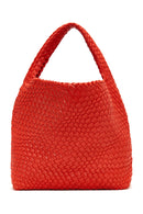 Women's Orange Braided Shoulder Bag | Derimod Women's Orange Braided Shoulder Bag | Derimod