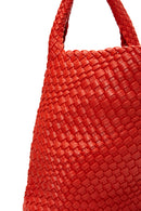 Women's Orange Braided Shoulder Bag | Derimod Women's Orange Braided Shoulder Bag | Derimod