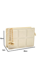 Women's Square Patterned Crossbody Bag | Derimod Women's Square Patterned Crossbody Bag | Derimod