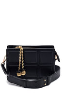 Women's Square Patterned Crossbody Bag | Derimod Women's Square Patterned Crossbody Bag | Derimod