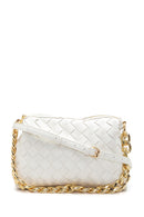 Women's White Faux Leather Handbag | Derimod Women's White Faux Leather Handbag | Derimod