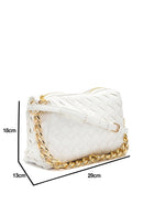 Women's White Faux Leather Handbag | Derimod Women's White Faux Leather Handbag | Derimod
