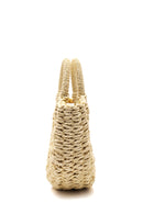 Women's Beige Straw Handbag | Derimod Women's Beige Straw Handbag | Derimod