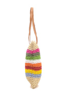 Women's Multicolored Straw Shoulder Bag | Derimod Women's Multicolored Straw Shoulder Bag | Derimod