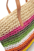 Women's Multicolored Straw Shoulder Bag | Derimod Women's Multicolored Straw Shoulder Bag | Derimod