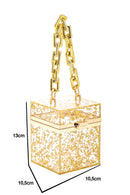Women's Transparent Cube Clutch Bag | Derimod Women's Transparent Cube Clutch Bag | Derimod