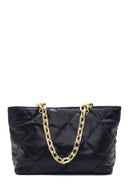 Women's Black Faux Leather Shoulder Bag | Derimod Women's Black Faux Leather Shoulder Bag | Derimod