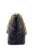 Women's Black Faux Leather Shoulder Bag | Derimod Women's Black Faux Leather Shoulder Bag | Derimod
