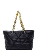 Women's Black Faux Leather Shoulder Bag | Derimod Women's Black Faux Leather Shoulder Bag | Derimod