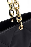 Women's Black Faux Leather Shoulder Bag | Derimod Women's Black Faux Leather Shoulder Bag | Derimod