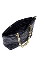 Women's Black Faux Leather Shoulder Bag | Derimod Women's Black Faux Leather Shoulder Bag | Derimod