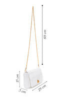 Women's White Quilted Crossbody Bag | Derimod Women's White Quilted Crossbody Bag | Derimod
