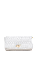 Women's White Quilted Crossbody Bag | Derimod Women's White Quilted Crossbody Bag | Derimod