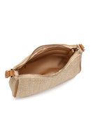 Women's Beige Straw Shoulder Bag | Derimod Women's Beige Straw Shoulder Bag | Derimod