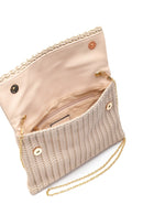 Women's Beige Patterned Portfolio | Derimod Women's Beige Patterned Portfolio | Derimod