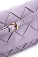 Women's Lilac Braided Crossbody Bag | Derimod Women's Lilac Braided Crossbody Bag | Derimod