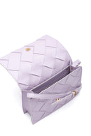 Women's Lilac Braided Crossbody Bag | Derimod Women's Lilac Braided Crossbody Bag | Derimod