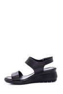 Women's Leather Comfort Wedge Heel Sandals | Derimod Women's Leather Comfort Wedge Heel Sandals | Derimod
