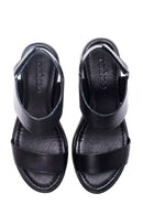 Women's Leather Comfort Wedge Heel Sandals | Derimod Women's Leather Comfort Wedge Heel Sandals | Derimod