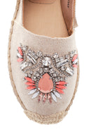 Women's Beige Stone Espadrille | Derimod Women's Beige Stone Espadrille | Derimod