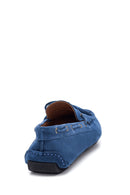 Erkek Mavi Süet Deri Casual Loafer | Derimod Erkek Mavi Süet Deri Casual Loafer | Derimod