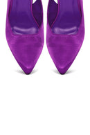Women's Purple Ankle Strap Satin Heeled Shoes | Derimod Women's Purple Ankle Strap Satin Heeled Shoes | Derimod