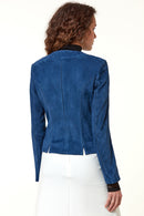 Luna Women's Suede Leather Jacket | Derimod Luna Women's Suede Leather Jacket | Derimod