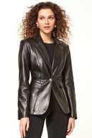 Gısele Women's Leather Jacket | Derimod Gısele Women's Leather Jacket | Derimod
