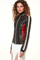 Freedom Women's Leather Jacket | Derimod Freedom Women's Leather Jacket | Derimod