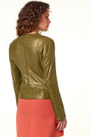 Florence Women's Leather Jacket | Derimod Florence Women's Leather Jacket | Derimod