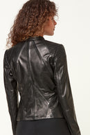 Bella Women's Leather Jacket | Derimod Bella Women's Leather Jacket | Derimod