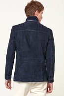 Alves Men's Suede Leather Jacket | Derimod Alves Men's Suede Leather Jacket | Derimod