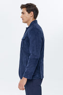 Immobile Men's Suede Leather Jacket | Derimod Immobile Men's Suede Leather Jacket | Derimod