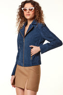 Lara Women's Suede Leather Jacket | Derimod Lara Women's Suede Leather Jacket | Derimod