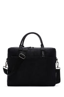 Men's Black Printed Briefcase | Derimod Men's Black Printed Briefcase | Derimod