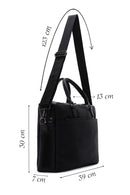 Men's Black Printed Briefcase | Derimod Men's Black Printed Briefcase | Derimod