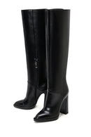 Women's Leather High Heel Boots | Derimod Women's Leather High Heel Boots | Derimod