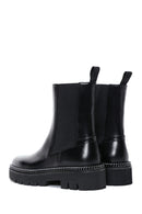 Women's Black Leather Chelsea Boots | Derimod Women's Black Leather Chelsea Boots | Derimod