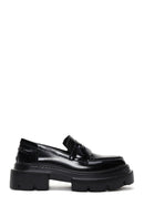 Women's Black Leather Masculine Loafer | Derimod Women's Black Leather Masculine Loafer | Derimod