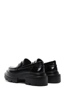 Women's Black Leather Masculine Loafer | Derimod Women's Black Leather Masculine Loafer | Derimod