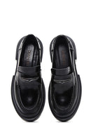 Women's Black Leather Masculine Loafer | Derimod Women's Black Leather Masculine Loafer | Derimod