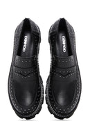 Kadın Siyah Kalın Tabanlı Loafer | Derimod Kadın Siyah Kalın Tabanlı Loafer | Derimod