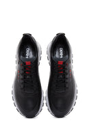 Erkek Siyah Deri Sneaker | Derimod Erkek Siyah Deri Sneaker | Derimod