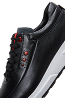 Erkek Siyah Deri Sneaker | Derimod Erkek Siyah Deri Sneaker | Derimod