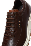 Erkek Kahverengi Deri Sneaker | Derimod Erkek Kahverengi Deri Sneaker | Derimod