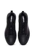 Erkek Deri Siyah Casual Sneaker | Derimod Erkek Deri Siyah Casual Sneaker | Derimod