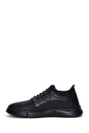 Erkek Siyah Deri Sneaker | Derimod Erkek Siyah Deri Sneaker | Derimod