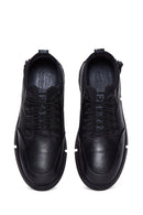 Erkek Siyah Deri Sneaker | Derimod Erkek Siyah Deri Sneaker | Derimod